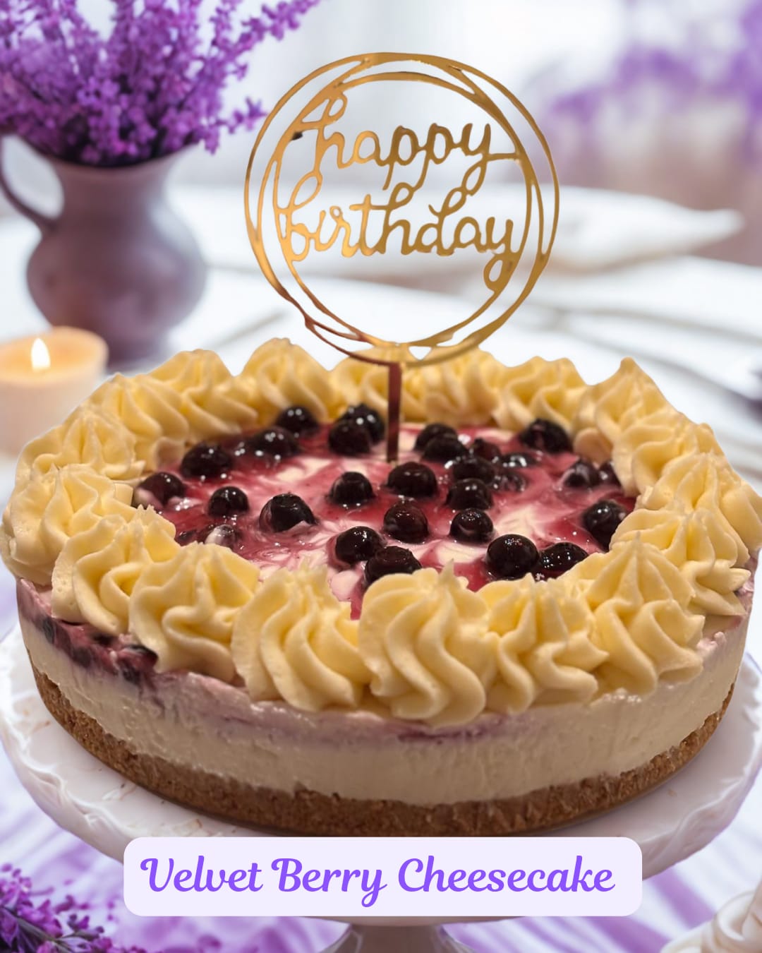 Velvet Berry Cheesecake